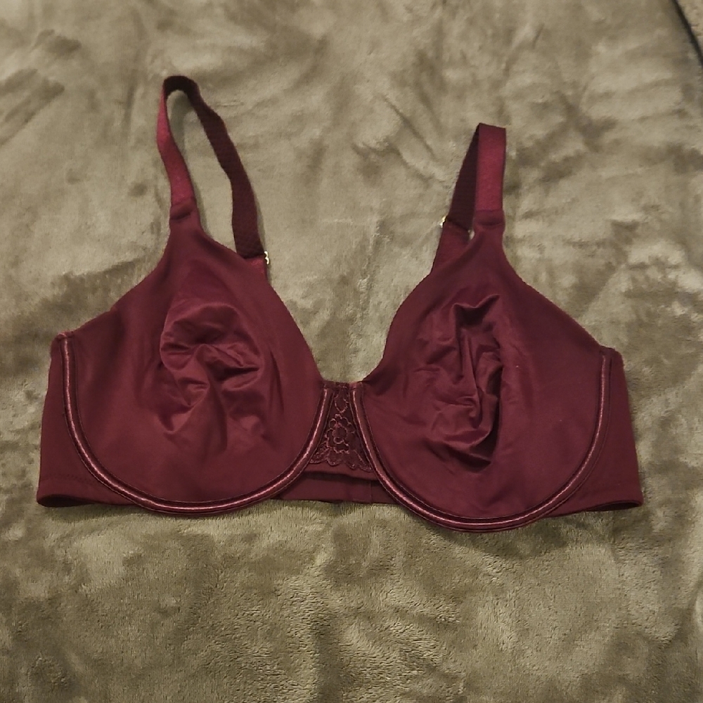 Vanity Fair Red Full-Coverage Bra with Molded Cups